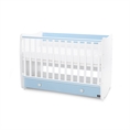 Bed DREAM NEW 60x120 white+baby blue /mattress base - level 2/